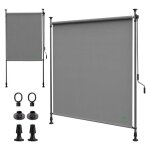 Vounot� store vertical sans per�age 120x310cm extensible - brise - vue ext�rieur pour balcon terrasse ...