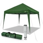 Vounot tonnelle de jardin 3x3m pliable avec sac de transport - protection uv - vert