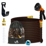 Vounot� tuyau darrosage extensible renforc� 15m orange - 10 modes - raccord et sac de rangement inclus ...