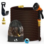 Vounot� tuyau darrosage extensible renforc� 30m orange - 10 modes - raccord et sac de rangement inclus ...