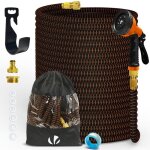 Vounot� tuyau darrosage extensible renforc� 45m orange - 10 modes - raccord et sac de rangement inclus ...