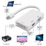 Vshop � 3 en 1 mini displayport vers hdmi - dvi - vga adaptateur c�ble m�le � femelle