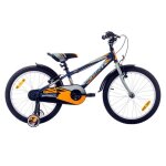 Vtt - casper 20 - cadre en acier - freins v - brake - 1 vitesse - mixte - bleu fonc