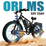 Vtt �lectrique orlms finder 26 moteur 2 x 1000 w batterie 60v 25 ah pneus 26 x 4 pouces vitesse maximale ...