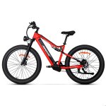 Vtt �lectrique paselec gs9pro 48 v 156 ah fat bike 275 tout suspendu rouge