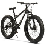 Vtt fatbike welltin 26x4. 0 pouces adulte tout terrain - shimano 2x8 vitesses fourche suspendue 80 mm ...
