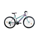 Vtt rigide active lady 26x430 3x6 vitesses - turquoise / pink - acier - femme Vtt rigide active lady 26x430 3x6 vitesses - turquoise / pink - acier - femme