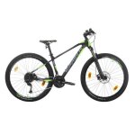 Vtt - sprint apolon 27. 5x440 - homme - 27 vitesses - cadre en aluminium - noir / neon vert