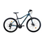 Vtt - sprint hunter - 27. 5 - cadre aluminium - 21 vitesses - bleu - gris
