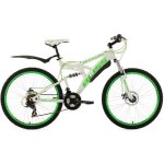 Vtt tout suspendu 26 bliss blanc - vert ks cycling - semi - rigide - 21 vitesses - taille de cadre 47 ...