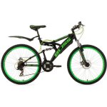 Vtt tout suspendu 26 bliss vert ks cycling - 21 vitesses - cadre semi - rigide - freins  disque - adulte ...