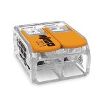 Connecteur lectrique - wago - transparent - pack de 50 - 41 a / 450 v - utilisation intrieure