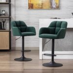 Wahson lot de 2 tabouret de bar en velours chaise de bar réglable chaise haute cuisine pour bar - cuisine ... Wahson lot de 2 tabouret de bar en velours chaise de bar réglable chaise haute cuisine pour bar - cuisine ...