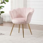 Wahson fauteuil et chaise avec pieds en mtal plaqu or fauteuil coquillage pour coiffeuse fauteuil de ...