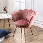Wahson fauteuil et chaise avec pieds en mtal plaqu or fauteuil coquillage pour coiffeuse fauteuil de ...