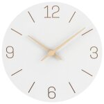 Warminn horloges murales silencieuses en bois de 30 cm pour dcoration dintrieur salon cuisine grand ...