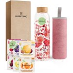 Waterdrop coffret dégustation verrebouteille en verre 600 ml + 18 cubes à boire en 6 saveursaux extraits ... Waterdrop coffret dégustation verrebouteille en verre 600 ml + 18 cubes à boire en 6 saveursaux extraits ...