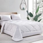 Couette �t� en microfibre 240x260 - wavve - blanc - synth�tique - chambre