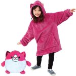 Wearable enfant robe couvertures polaire en peluche  manches tv plaids super doux chaud confortable ...