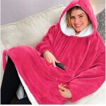 Wearable robe couvertures polaire en peluche à manches plaids super doux chaud grande sweat à capuche ... Wearable robe couvertures polaire en peluche à manches plaids super doux chaud grande sweat à capuche ...