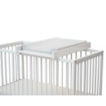 Webaby - plan � langer amovible pour lit b�b� mona en bois blanc - taille unique