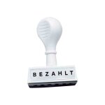 Wedo tampon texte fixe bezahlt d�sencr� 45 mm de large