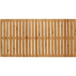 Wenko caillebotis de douche bambou rectangulaire - tapis de bain salle de bain, piscine, sauna, baignoire ...