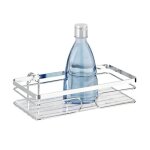 Etag�re murale - wenko - premium - acier inox brillant - fixation sans per�age - salle de bain