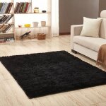 Wgal tapis de salon anti - dérapage - 80 x 120 cm - noir tapis chambre Wgal tapis de salon anti - dérapage - 80 x 120 cm - noir tapis chambre