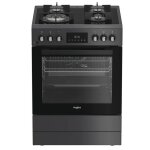 Whirlpool cuisini�re gaz 72l 4 feux anthracite - w6g8lcswa