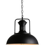 Whitein lustre suspension industriel - rtro conception - noir -  33 x h 33 cm - 1pcs pendentif pour ...