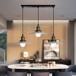 Whitein rtro lustre suspension industrielle abat - jour mtal 22cm plafonnier lampe luminaire salle ...
