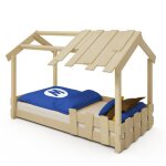Lit cabane enfant wickey crazy beach 90x200 cm en bois massif ? lit ludique pour chambre d?enfant