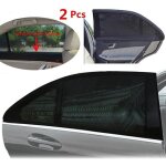 Pare soleil voiture - wildauto - lot de 2 - protection solaire - 90x50 cm - couleur noir