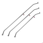 Wiltec 3x arceaux plats 108 - 150 cm pour remorques r�glables en aluminium pour b�ches de remorque tendeurs ...