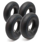 Wiltec lot de 4x chambre  air 4. 00 - 8 pour petit pneu ? 200 mm / 400 m