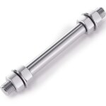 Wiltec axe de roue de brouette standard ? taille 160 x 20 mm ? capacit� de charge 120 kg ? pour roue ...