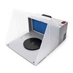 Wiltec cabine d?aspiration pour a�rographie airbrush 230 v ? silencieuse 52 db ? d�bit 3 m� / mn ? filtre ...