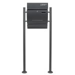 Wiltec kit boîte aux lettres v4 et porte - journaux avec pied de support Wiltec kit boîte aux lettres v4 et porte - journaux avec pied de support