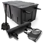 Wiltec kit complet: cbf - 350b filtre de bassin jusqu� 60000 l biologique neo10000 pompe de filtration ...