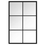 ?winter saletop miroir mural magnifique noir - miroir mural noir 60x40cm m�tal pro53850