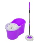 Wiss balai 360 tournant (violet )essorage 360 mop seau et essoreuse 2