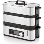 Cuiseur vapeur - wmf - kitchenminis - inox - deux étages - 215 l - 900 watt Cuiseur vapeur - wmf - kitchenminis - inox - deux étages - 215 l - 900 watt