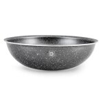 Wok en aluminium - durand dupont - genesis - 24 cm - anti - adh�sif effet pierre - tous feux dont induction ...