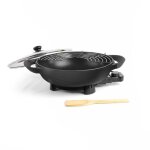 Wok lectrique - livoo - doc128n - 1500w - 4l, 6 personnes - 33 cm - revtement antiadhsif - thermostat ...