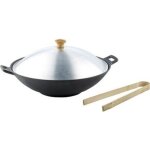 Wok en fonte - diamtre 37 cm
