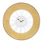 Womo - design grande horloge murale xxl alfheim ronde Ø85 cm blanc - nature en bois - métal style vintage ... Womo - design grande horloge murale xxl alfheim ronde Ø85 cm blanc - nature en bois - métal style vintage ...