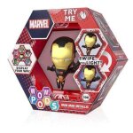 Figurine de collection - iron man m�tallis� - lumineuse - t�te branlante - 10 cm