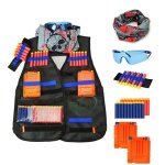 Gilet tactique enfant - wowa - nerf n - strike elite - avec lunettes - mixte - plastique - rsine