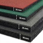 X 1 dalle de protection surface amortissante 50 x 50 cm ep : 30 mm gris